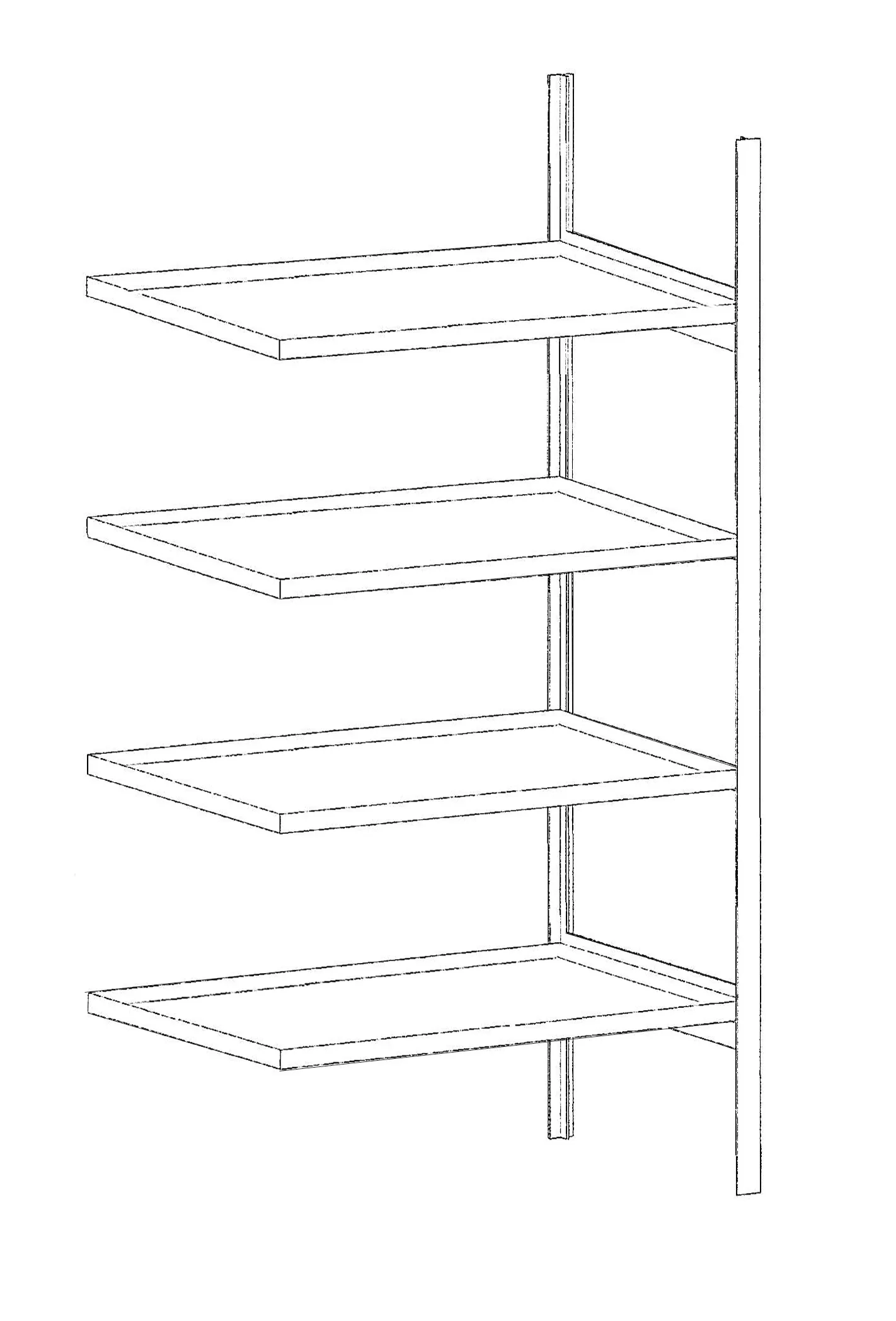 Kleingebinderegal mit Auffangwanne 3020-4E